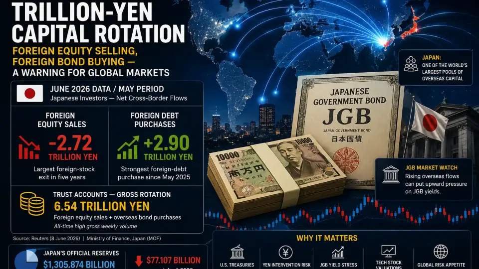 Japan’s Trillion-Yen Capital Rotation Sends a Warning Through Global Markets article image
