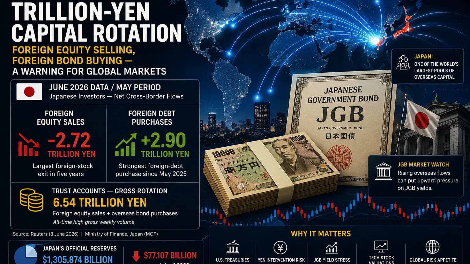 Japon Sermayesinde Trilyon Yenlik Rotasyon: Küresel Piyasalar İçin Uyarı
