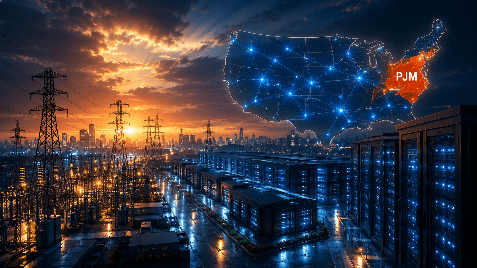 AI Grid Emergency: PJM Turns Data-Center Power Into the New Scarcity Premium